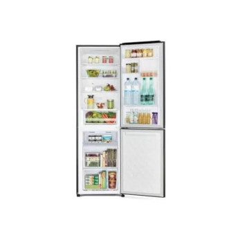 Hitachi 410 Liter Double Door Bottom Freezer Refrigerator, Black, Model RBG410PUK6XGBK