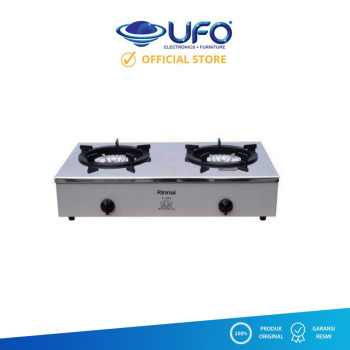 Rinnai 2 Gas Stove Stainless Steel Top Heavy Duty, RI2RSPN, Silver