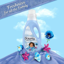 Downy Regular Liquid Fabric Softener Valley Dew To Soften Clothes Making Them Feel Smooth And Comfortable, 3 Litre