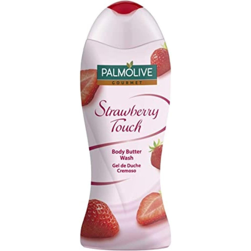 Palmolive Gourmet Strawberry Touch Body Butter Wash Shower Gel, 500 ml
