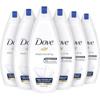 Dove Deeply Nourishing Moisturising Shower Gel 250 ml, Pack Of 6