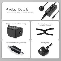 65W Laptop Charger replacement for HP Compaq Presario Cq56 Cq57 Cq58 Cq61 Cq60 Pavilion DV6 DV7 Probook 6470b 4530s 4340s 4540s 6460b 6560b 6555b 6570b EliteBook 840 G1 G2 2570p Power Supply 7.4 x 5.0mm