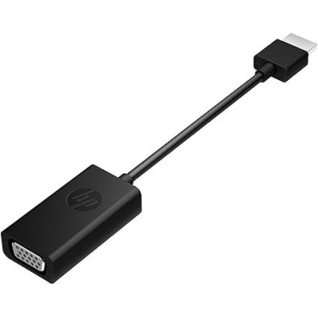 HP Hdmi To VGA Adapter Portable And Convenient For Travel Or Situations, Black, X1B84AA