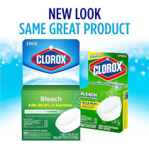 Clorox Automatic Toilet Bowl Cleaner Tablets With Bleach Long-Lasting Cleaning And Freshness, 2 Count