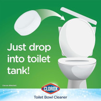 Clorox Automatic Toilet Bowl Cleaner Tablets With Bleach Long-Lasting Cleaning And Freshness, 2 Count
