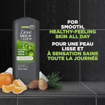 Dove Men Care Body And Face Wash For Cooling Refreshment Extra Fresh With Micromoisture Technology, 400 Ml