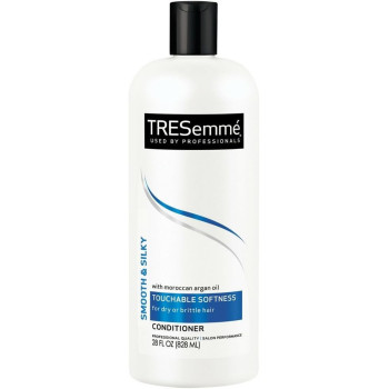 Tresemme Smooth And Silky With Moroccan Argan Oil Touchable Softness For Dry And Brittle Hair Conditioner, 828 ml, Pack Of 3