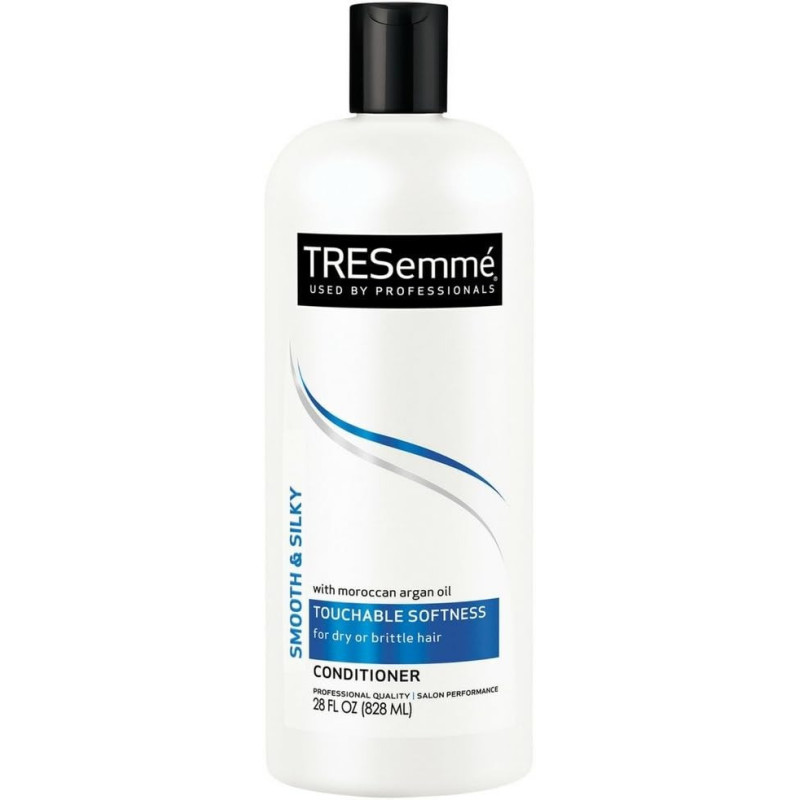 Tresemme Smooth And Silky With Moroccan Argan Oil Touchable Softness For Dry And Brittle Hair Conditioner, 828 ml, Pack Of 3