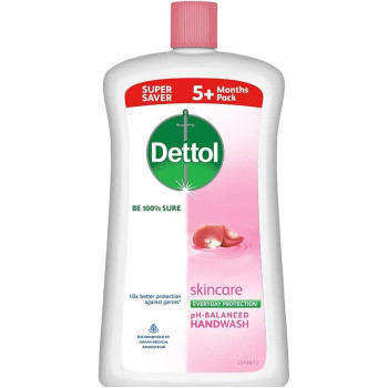 Dettol 10x Better Protection Against Germs Skin Care Ph Balanced Hand Wash, 900 ml