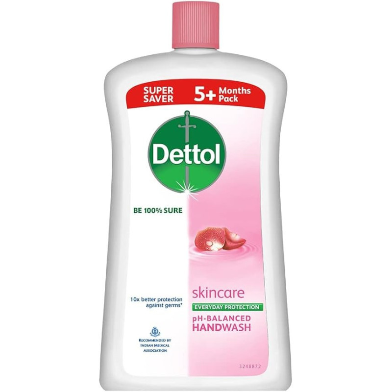 Dettol 10x Better Protection Against Germs Skin Care Ph Balanced Hand Wash, 900 ml