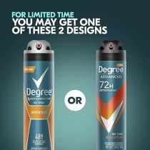 Degree Advanced 72 Hour Motionsense Adventure Anti-Perspirant Deodorant For Men, 112 ml