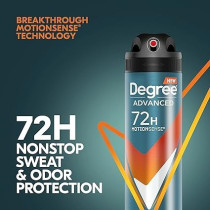 Degree Advanced 72 Hour Motionsense Adventure Anti-Perspirant Deodorant For Men, 112 ml