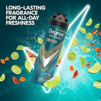 Degree Men Advanced 72 Hour Body Heat Activated Sport Defense Antiperspirant Deodorant, 112 ml
