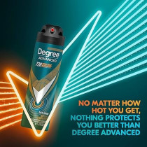 Degree Men Advanced 72 Hour Body Heat Activated Sport Defense Antiperspirant Deodorant, 112 ml