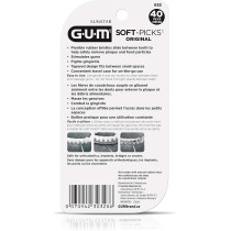 Gum Soft Picks Original With Fluoride Safely Removes Plaque And Food Particles Interdental Brushes, 40 Soft Picks