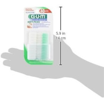 Gum Soft Picks Original With Fluoride Safely Removes Plaque And Food Particles Interdental Brushes, 40 Soft Picks