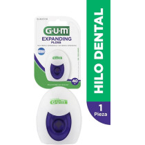 Gum Expanding Dental Floss, Thin And Easy To Insert In Tight Contacts-Expands During Use For Effective Cleaning-Gentle On Sensitive Teeth And Gingivitis, Removes Plaque, Healthy Gums, 40 M