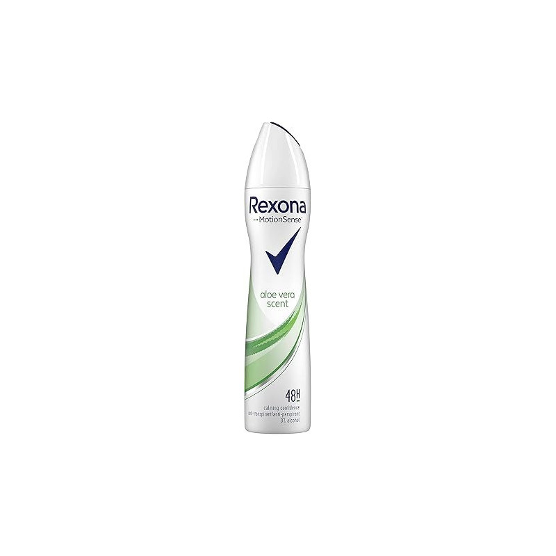 Rexona Women Antiperspirant Deodorant Spray, Aloe Vera, Motionsense, 48H Protection, 250 Ml