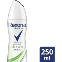 Rexona Women Antiperspirant Deodorant Spray, Aloe Vera, Motionsense, 48H Protection, 250 Ml