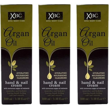 XBC Argan Oil Hand And Nail Cream, Pack Of 3 x 100 Ml