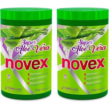 Novex Super Aloe Vera Deep Conditioning Hair Mask, 1 Kg, 2 Pack