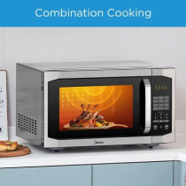 Midea Grill Microwave 42L, 7 Auto Menus, LED Display with Timer EG142A5L, Silver