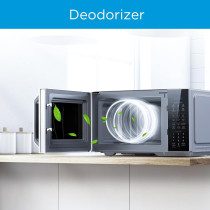 Midea 29L 2-in-1 Microwave Oven with Grill, Digital Touch Control, Child-Safety-Lock, 11 Pre-programmed Menus, LED Display, Grilling Roasting And Cooking Functions, Full Glass Finish, EG9P032MX