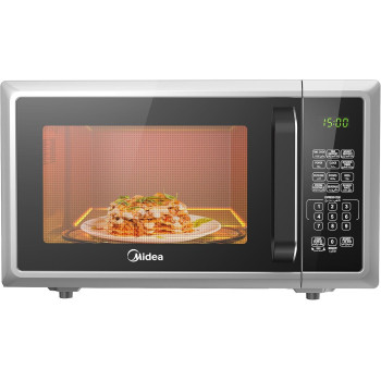 Midea 25L Microwave Oven With Digital Touch Control, 900W Power, Child-Safety-Lock, 10 Power Levels, LED Display with 30s Express Start, Grilling Roasting And Cooking Functions, EM925A2GU-SL