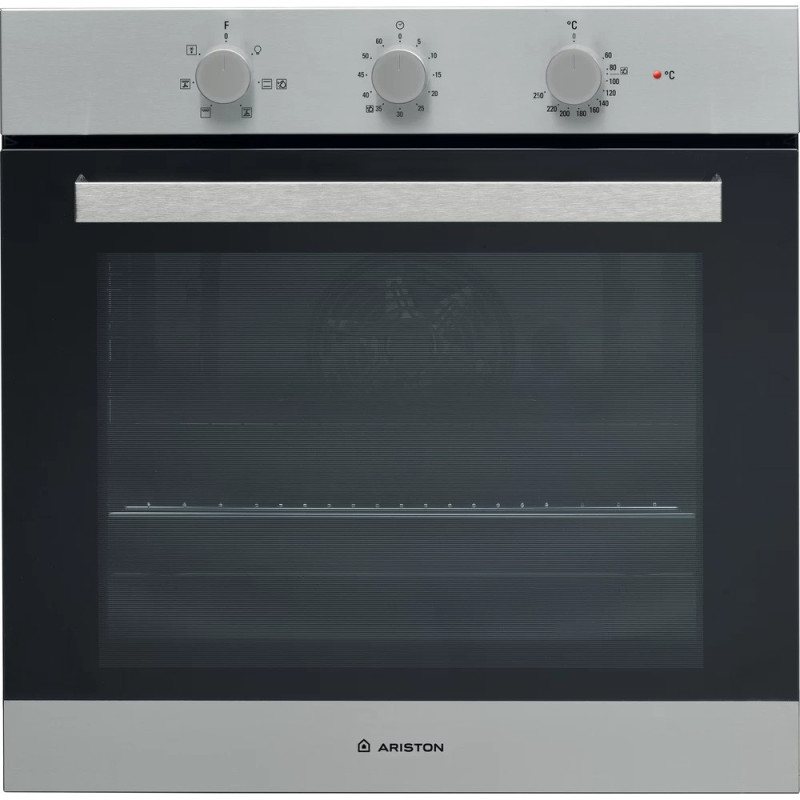 Ariston 60 Cm Oven, Inox Color, Freestanding Cooker, FA3530HIXA