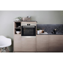 Ariston Built In 60cm Electric Oven, Electronic Controls With 7 Segment Display, Functions Includes Baking Grilling Broiling Defrosting And Toasting, Turbo Grill, FA3540HIXA