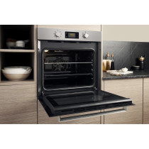Ariston Built In 60cm Electric Oven, Electronic Controls With 7 Segment Display, Functions Includes Baking Grilling Broiling Defrosting And Toasting, Turbo Grill, FA3540HIXA