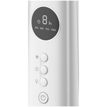 Midea Rechargeable Stand Fan With Remote, 9 Speed Settings With 25W Power, Cordless Support, White, FS4523MRD