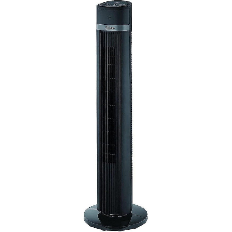 Midea Tower Fan With Multifunction Remote Control, 3 Wind modes-Natural, Slumberous And Normal, Three Dimensional Angle Air Flow, 15 Hours Timer Perfectly Suitable, FZ1018TRB