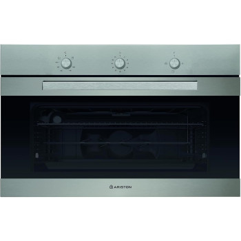 Ariston Built In 90 Cm 105 Ltrs Full Gas Oven Mechanical Controls With Integrated Cleaning System Inox, GGSM53IXA30