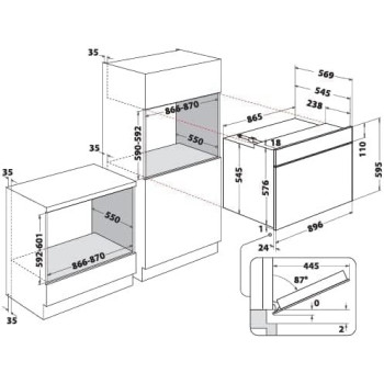 Ariston Built In 90 Cm 105 Ltrs Full Gas Oven Mechanical Controls With Integrated Cleaning System Inox, GGSM53IXA30