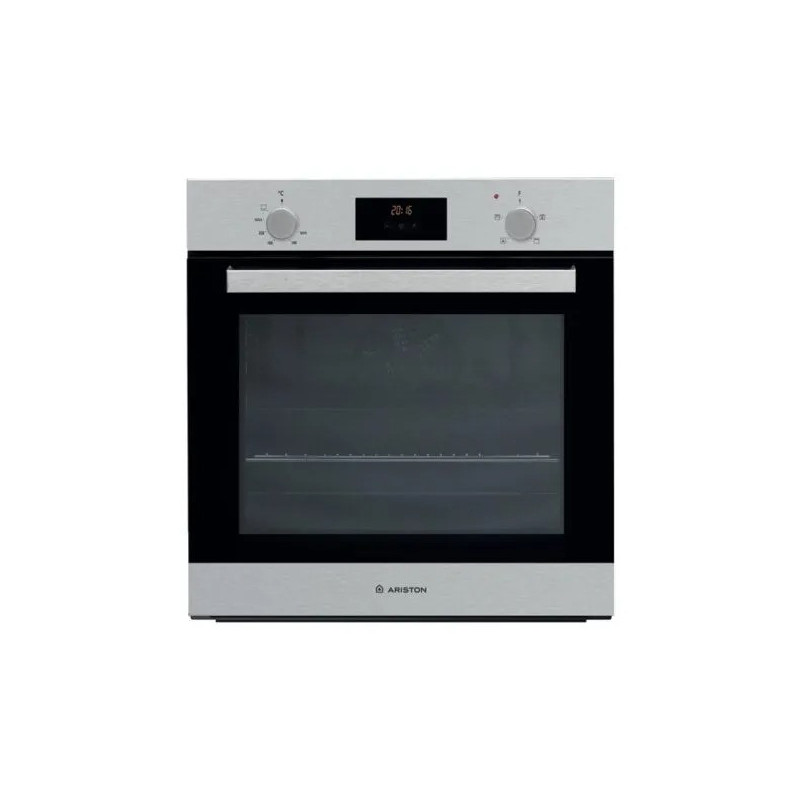 Ariston Built in 60 Cm 62 Ltrs Gas Oven Enamelled Inside Cavity Electronic Temperature Control Inox, GS3Y430IXA