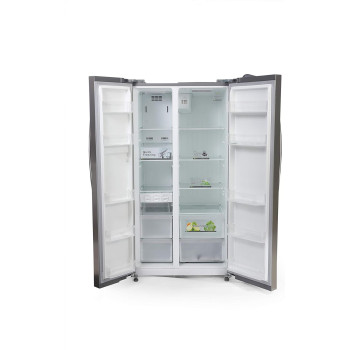 Midea 689 Liters Side by Side Fridge HC689WENS, Silver