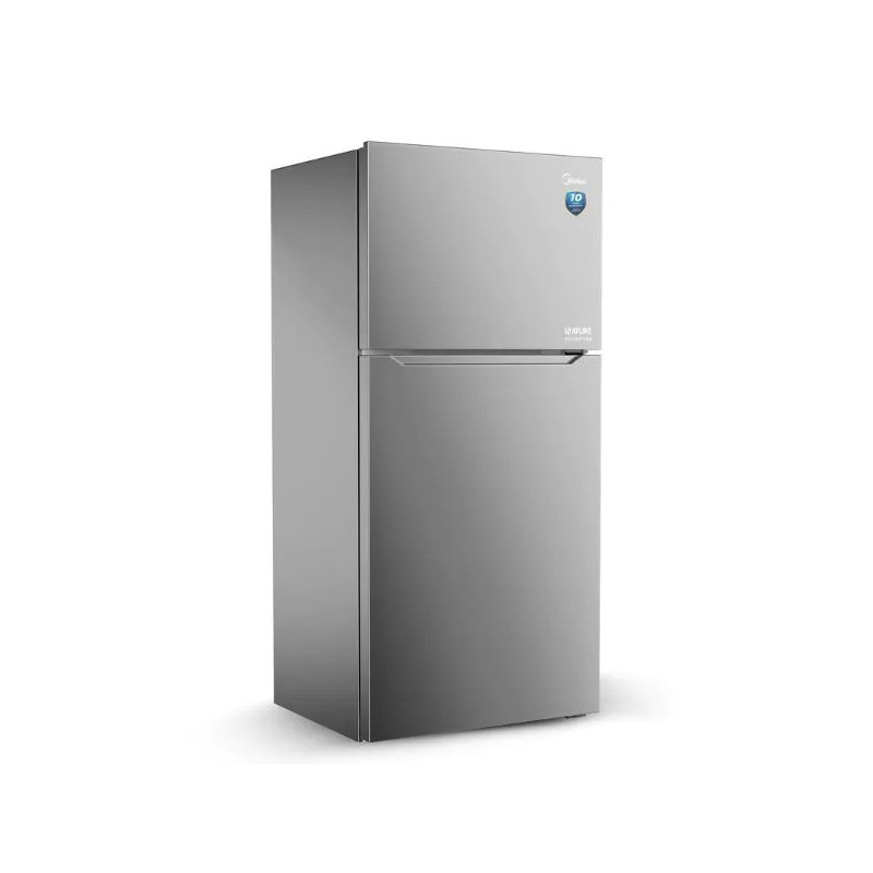 Midea 845L Gross Top Mount Refrigerator, Double Door, Humidity Control, LED Display, Electronic Control, Stainless Steel, HD845FWES