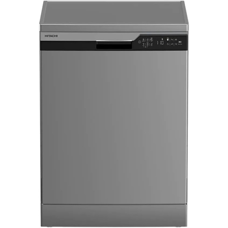 Hitachi Dishwasher, 14 Place Settings, 6 Programs, Overflow Safety, Inox, HDF-F146VS