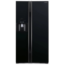 Hitachi Side by Side Refrigerator Dispenser Glass Black, RSX700GPUK0GBK, 700 L