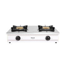 Rinnai 2 Burner Brass Stainless Steel Top Heavy Gas Stove, RT702CC