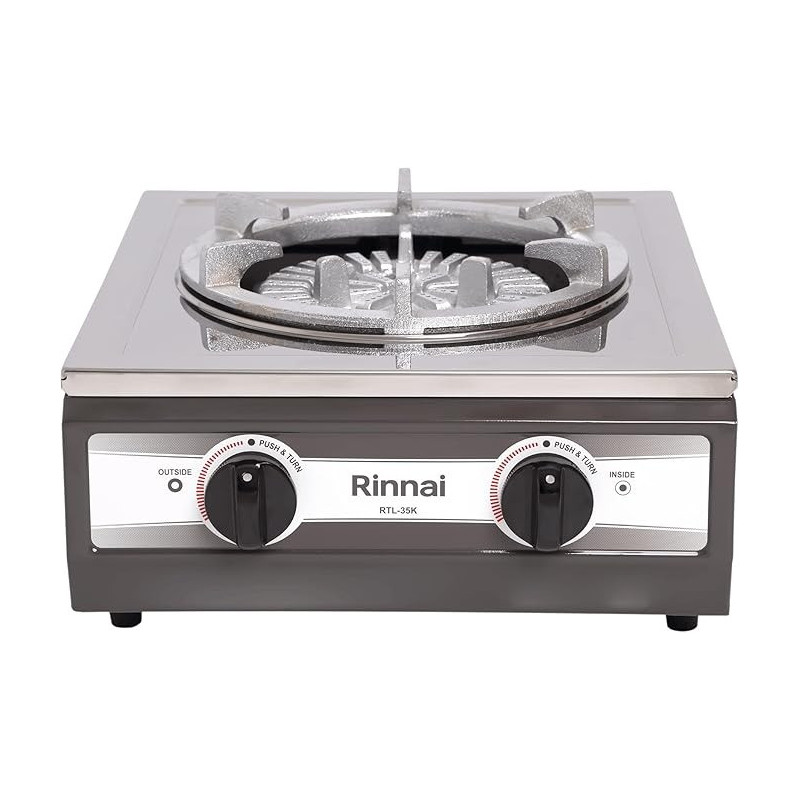 Rinnai 1 Burner Gas Stove Stainless Steel Top Heavy, RTL35K