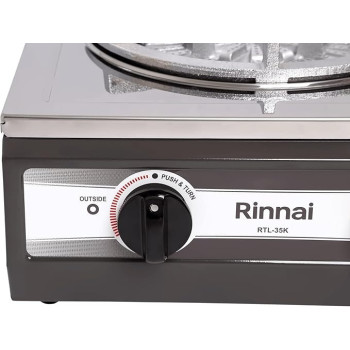 Rinnai 1 Burner Gas Stove Stainless Steel Top Heavy, RTL35K