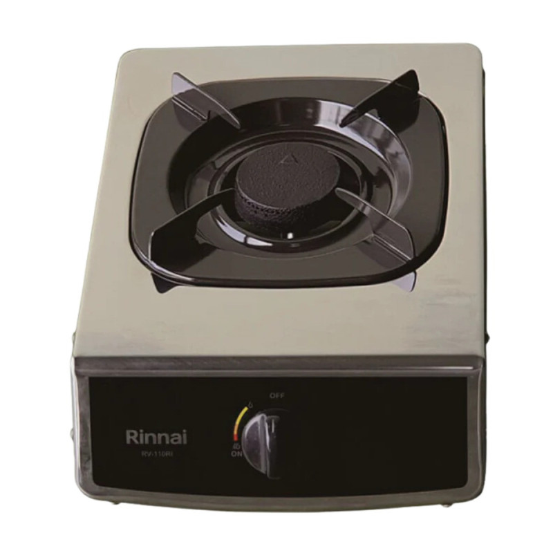 Rinnai Single Burner Gas Stove Stainless Steel Top, RV110RI