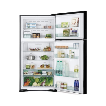 Hitachi 2 Door Refrigerator 650 Litres Gross RV655PUK0KPSV Platinum Silver