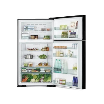 Hitachi 710 Litres Top Mount Refrigerator, Brilliant, Black, RV710PUK7KBBK