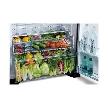 Hitachi 710 Litres Top Mount Refrigerator, Brilliant, Black, RV710PUK7KBBK