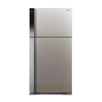 Hitachi Gross Capacity 710 Litres Net Capacity 510L Top Mount Refrigerator Brilliant Silver, RV710PUK7KBSL