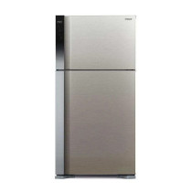 Hitachi Gross Capacity 710 Litres Net Capacity 510L Top Mount Refrigerator Brilliant Silver, RV710PUK7KBSL