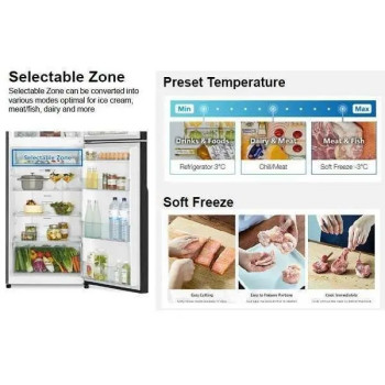 Hitachi Double Door Refrigerator Brilliant Silver, RVX500PUK9KBSL, 500Litres